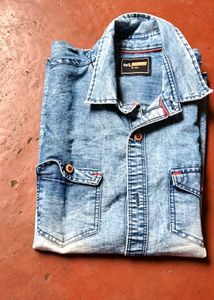 Men's Washed Denim Shirt