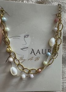 Gold Tone Beaded Bracelet