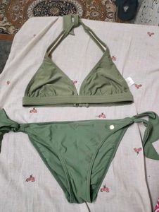 Olive Green Bikini Set