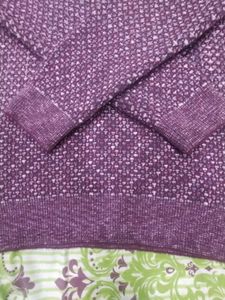 Cozy Purple Knit Sweater