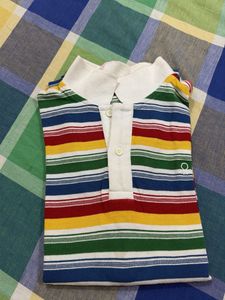 Colorful Striped Polo Shirt