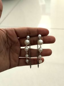 Elegant Pearl Drop Dangle Earrings