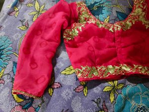 Stunning Red Floral Ruffle Lehenga Choli