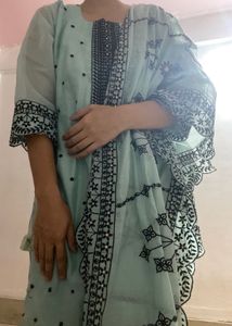 beaded embroidered kurta set
