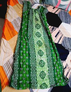Bohemian Green Maxi Dress