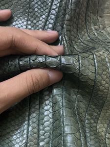 Rare Python Skin Leather Hobo Bag