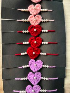 handmade crochet pearl rakhi 🎀✨