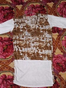 Combo of 2 stylish Brown & White Striped Top