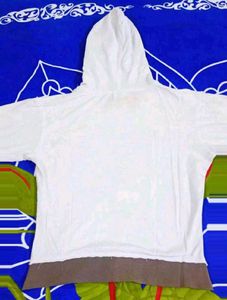 White Zip-Up Hoodie