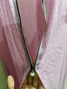 Elegant Pink Kurta with Zipper Detail
