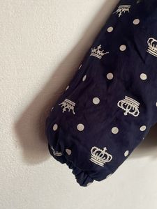 Adorable Crown Print Baby Jacket