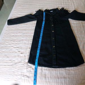 Denim Fringe Dress