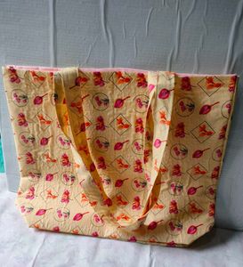 Floral Print Tote Bag