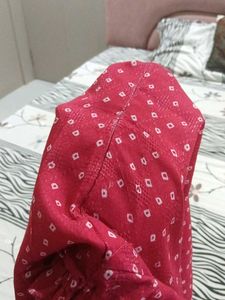 Pink &amp; White Summer kurtie