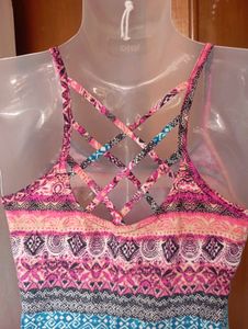 Boho Print Fit &amp; Flare Dress