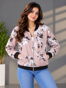 Floral Bomber Jacket