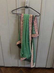pure chiffon Cutwork Moti  work dupatta