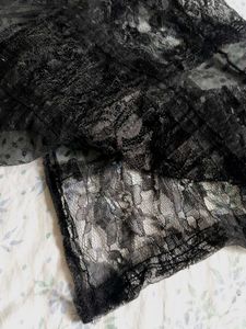 Black lace scarves/lace/tops