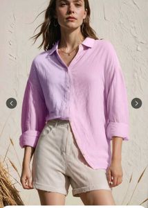 Color Block Relaxed Fit Shirt