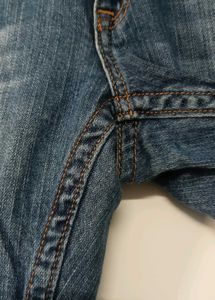 Blue Denim Capri Jeans
