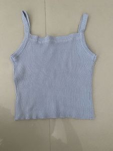 Ribbed Square Neck Tank Top