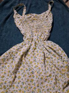 Cute Floral Button-Front Dress