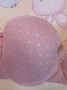 Pink Polka Dot Bra