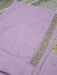 zardozi Lavender suit material