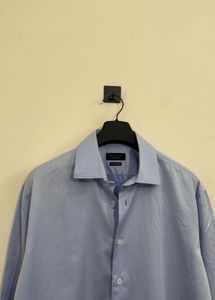Zara Man Light Blue Button-Down Shirt