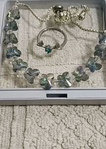Sparkling Crystal Bracelet and Ring Set
