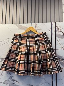 Pleated Plaid Skirt