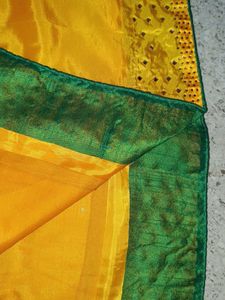 Yellow &amp; Green Salwar Kameez Set