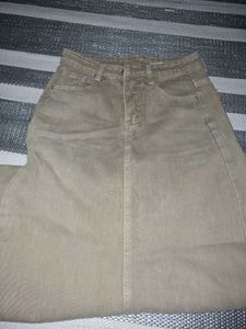 Long Tan Maxi Skirt