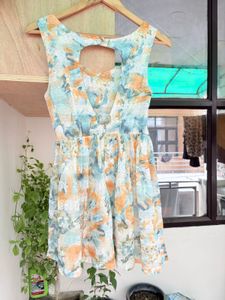 Summer Floral Print Mini Dress