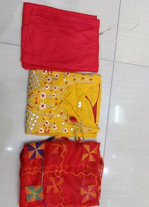 Rayon Fabric Kurti Salwar Dupatta Set
