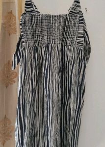 Striped Button-Down Maxi Dress