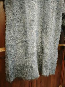 Cozy Fuzzy V-Neck Sweater