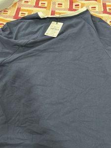 Navy Numerical Print T-Shirt