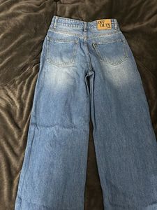 Women's Ripped Wide Leg Jeans