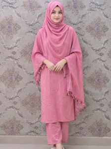 Beautiful Pink Dupatta with Tassels of 1