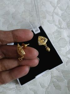 Gold Pendant Set with Earrings
