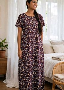 Comfortable Printed Nightgown