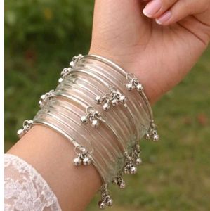 Colorful Beaded Bangles with Charms