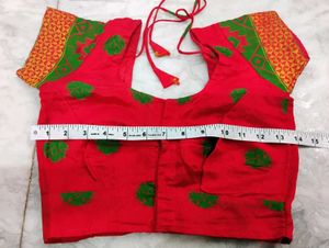 Red Colour  Silk Blouse