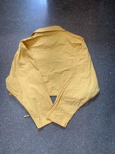 Yellow Cropped Jacket