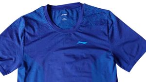 Men's Blue Athletic T-Shirt