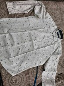 Patterned Casual Full sleeves Shirt in L 40 size