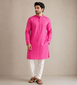 Men's Pink Kurta