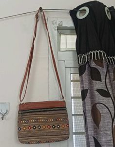 Boho Tribal Print Crossbody Bag