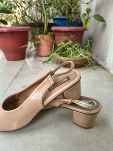 Elegant Nude Slingback Heels